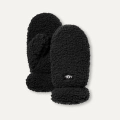 Kids' UGGfluff Mitten - BLACK