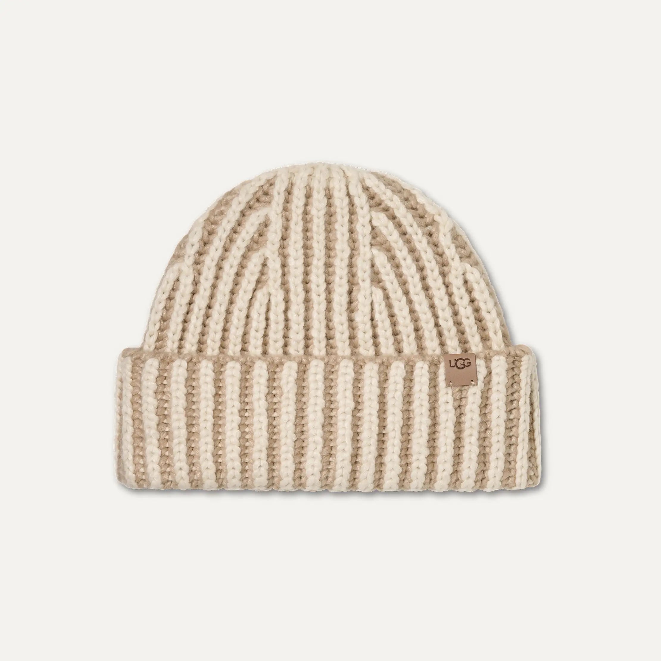 Women's Chunky Rib Micro Beanie - CREAM MULTI