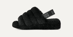 Women's Fluff Yeah Slide - BLACK / DARK SHADOW