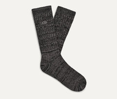 Men's Trey Rib Knit Crew - BLACK