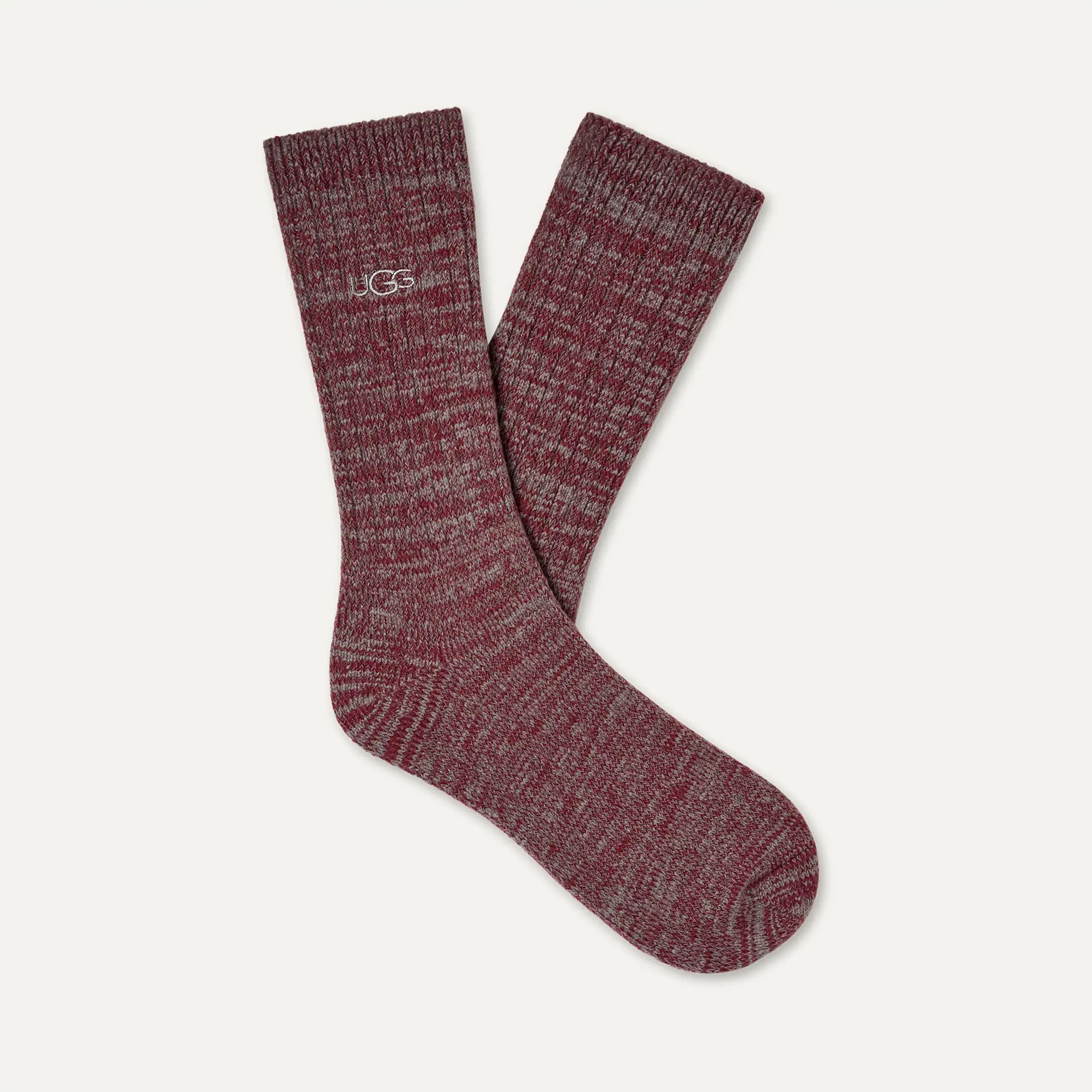 Men's Trey Rib Knit Crew - COFFEE BERRY