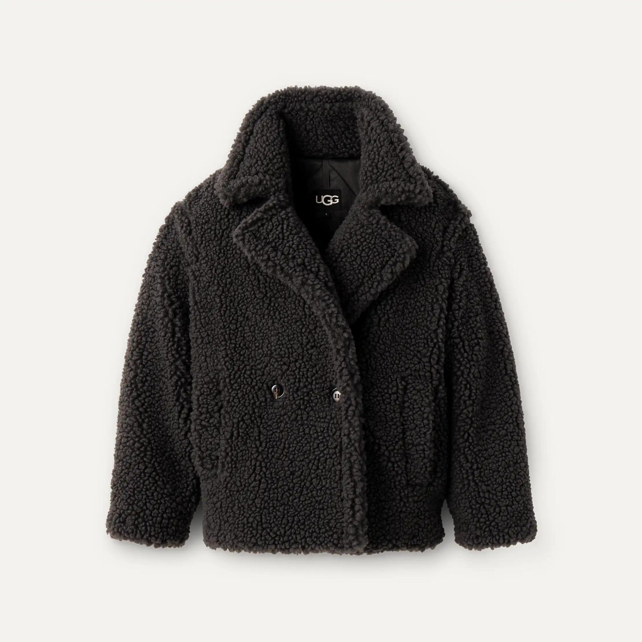 Women's Gertrude Short Teddy Coat - INK