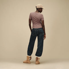 Women's Miriam Baby Tee Rib - ALLSPICE