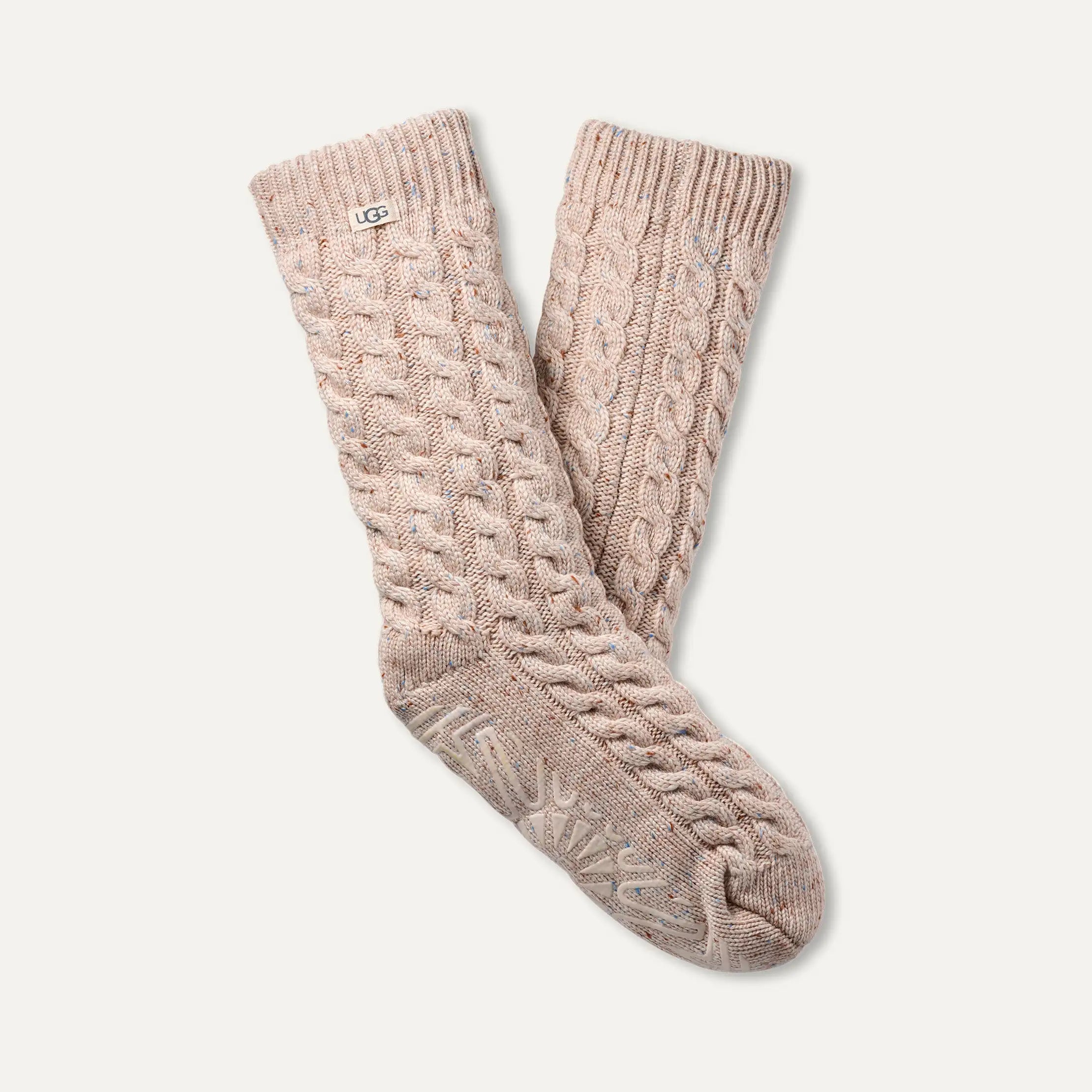 Women's Elowyn Cable Knit Fleece Lined - CREAM CONFETTI