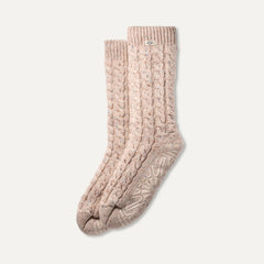 Women's Elowyn Cable Knit Fleece Lined - CREAM CONFETTI