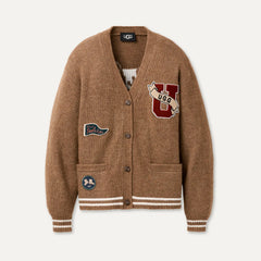 All Gender UGG Retro Cardigan - COFFEE GROUNDS HEATHER
