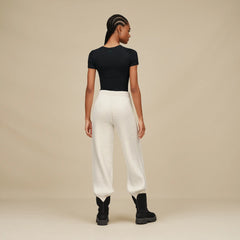 Women's Couria Straight-Leg Rib Pant - CREAM