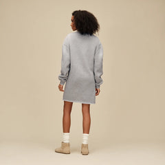 Women's Classic Tulip Mini Dress - GREY HEATHER