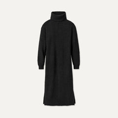 Women's Atlie Turtleneck Rib Dress - BLACK