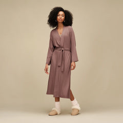 Women's Myra Rib Robe - ALLSPICE