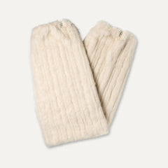 Women's Ismay Faux Fur Legwarmer - CREAM