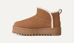 Women's Ultra Mini Aiyanna Platform - CHESTNUT