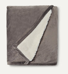 Home Bliss Sherpa Throw - CHARCOAL