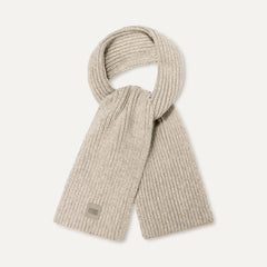 Women's Chunky Rib Knit Scarf - LIGHT GREY