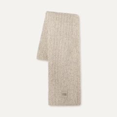 Women's Chunky Rib Knit Scarf - LIGHT GREY