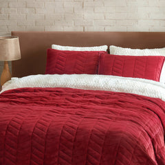 Home Coco Quilt Set F/Q - COFFEE BERRY