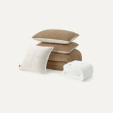 Home Brody Comforter Set King - CHESTNUT