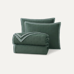 Home Devon UGGbraid Quilt Set T/TXL - ARUGULA