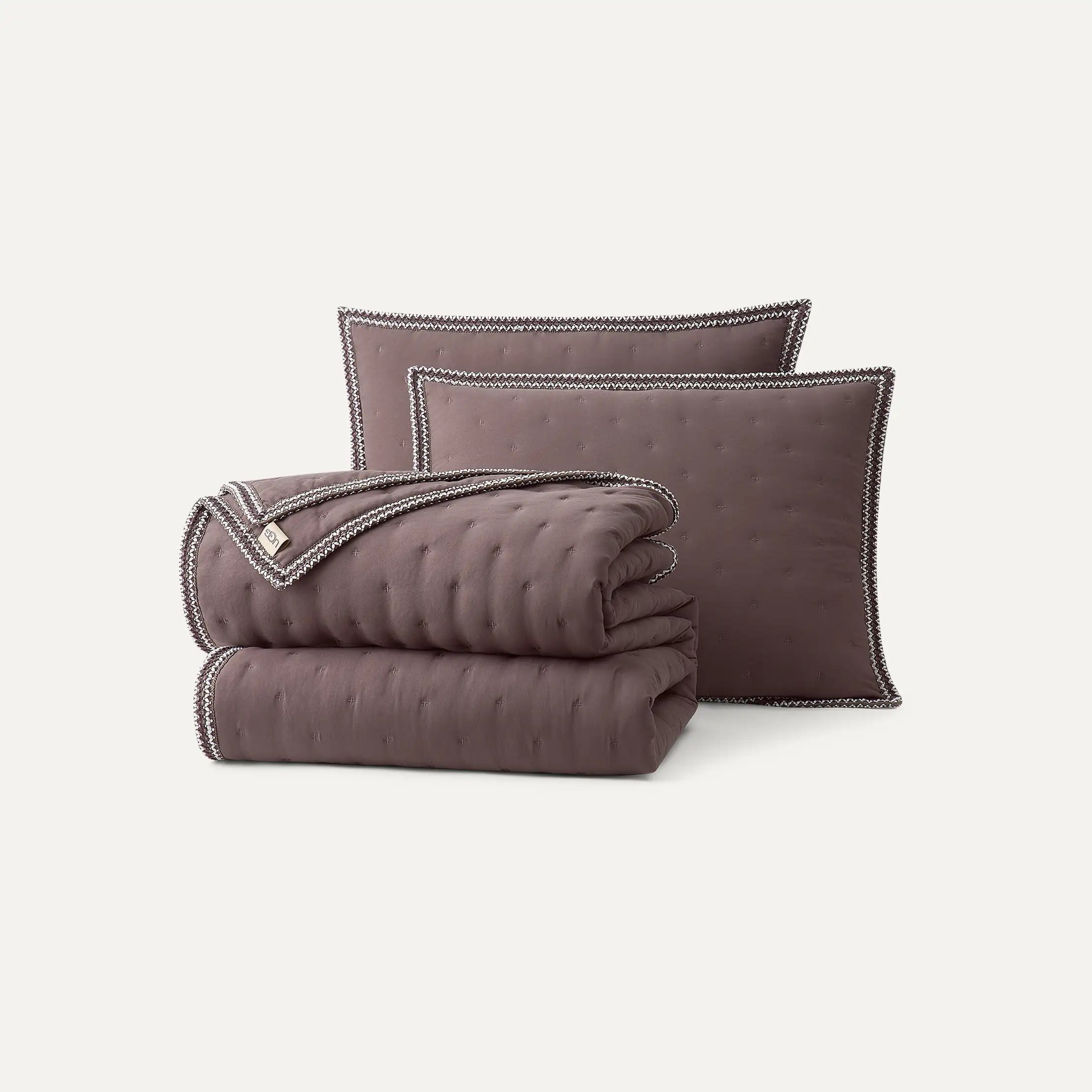 Home Devon UGGbraid Quilt Set T/TXL - BURNT CEDAR