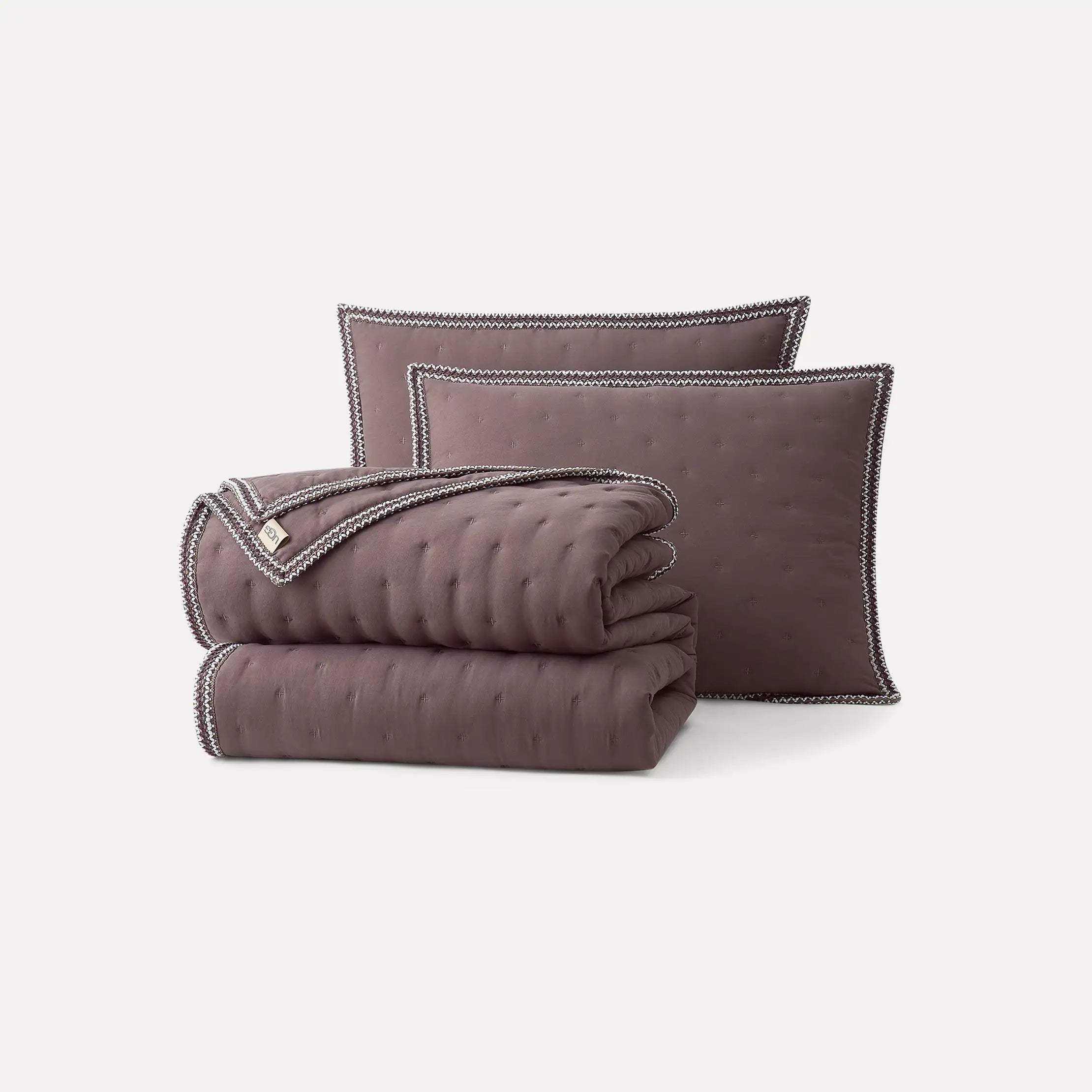Home Devon UGGbraid Quilt Set F/Q - BURNT CEDAR