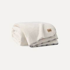 Home Color Stitch Coco Throw 50"x70" - SNOW
