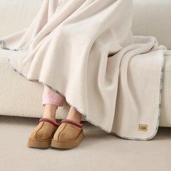 Home Color Stitch Coco Throw 50"x70" - SNOW