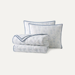 Home Botanic Quilt Set King - SNOW / LILAC HINT