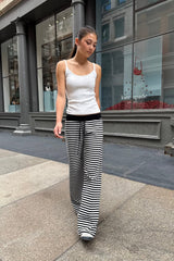 Black with White Stripes / XS/S
