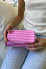 Bubblegum Pink and Pink Stripes