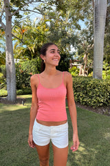Peach and Pink Peach Stripes / XS/S