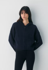 Octavia Zip Hoodie - ADMIRAL
