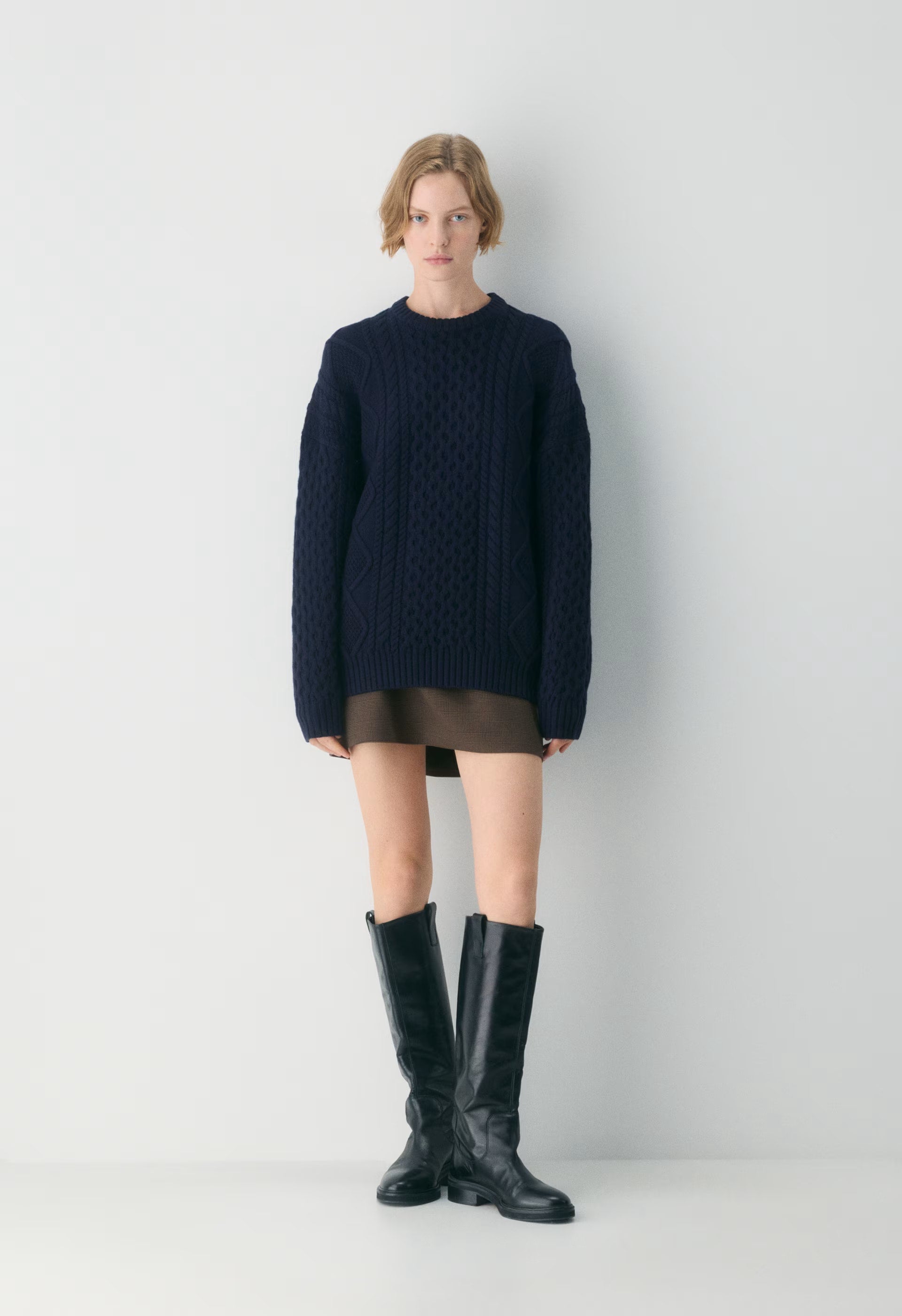 Heritage Knit Merino Wool Crew Sweater - ADMIRAL