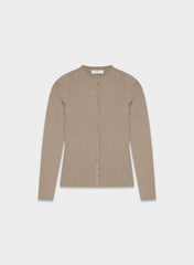 Shelly Cardigan - Wonder Yarn - NOMAD TAUPE