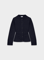 Meraki Merino Wool Cardigan - ROYAL NAVY