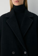 The Slouch™ Coat New - (Re)Camel Wool - BLACK