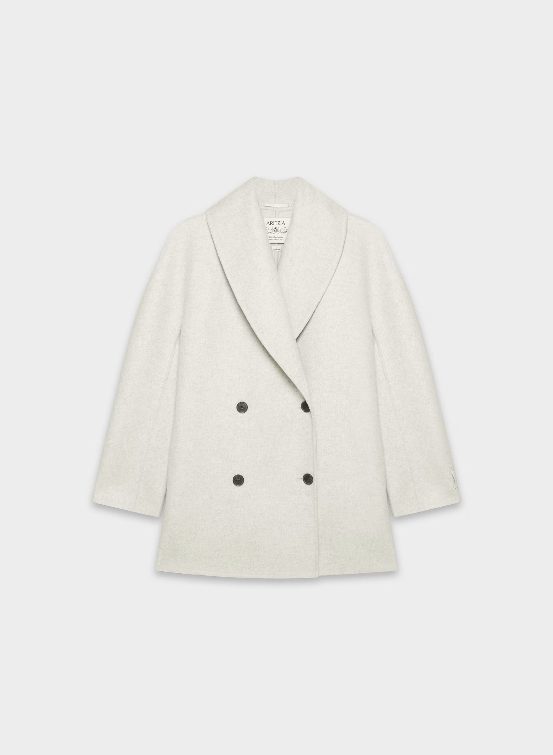 The Mezzanine Double-Faced Coat - Luxe (Re)Wool - HEATHER CARRARA GREY