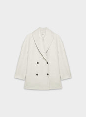 The Mezzanine Double-Faced Coat - Luxe (Re)Wool - HEATHER CARRARA GREY