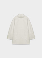 The Mezzanine Double-Faced Coat - Luxe (Re)Wool - HEATHER CARRARA GREY