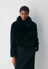 Chamonix Coat - Arctic Faux Fur - BLACK