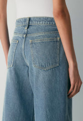 Denim Forum Christy Relaxed Super Lo-Rise Wide Jean - VINTAGE MEDIUM BLUE