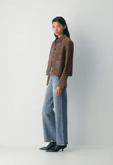 Denim Forum Pam Super Lo-Rise Wide Jean - VINTAGE MEDIUM BLUE