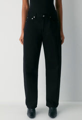 Citizens of Humanity Miro Long Relaxed Jean - SOLID BLACK