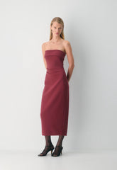FigureKnit™ Eyecatcher Dress - CORDOVAN