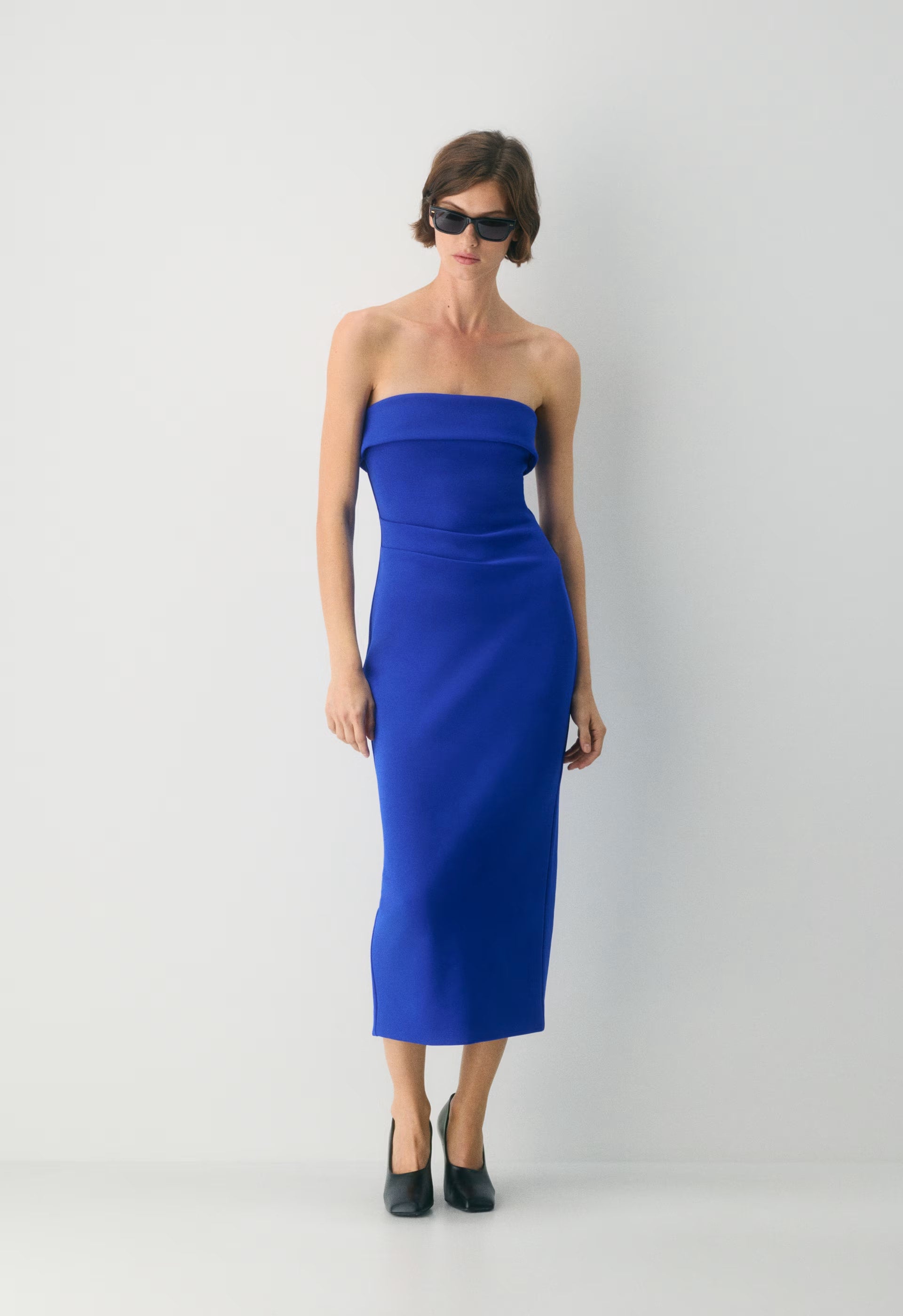 FigureKnit™ Eyecatcher Dress - ABLAZE BLUE