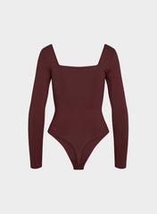 Original Contour Headway Squareneck Bodysuit - SUMAC BURGUNDY