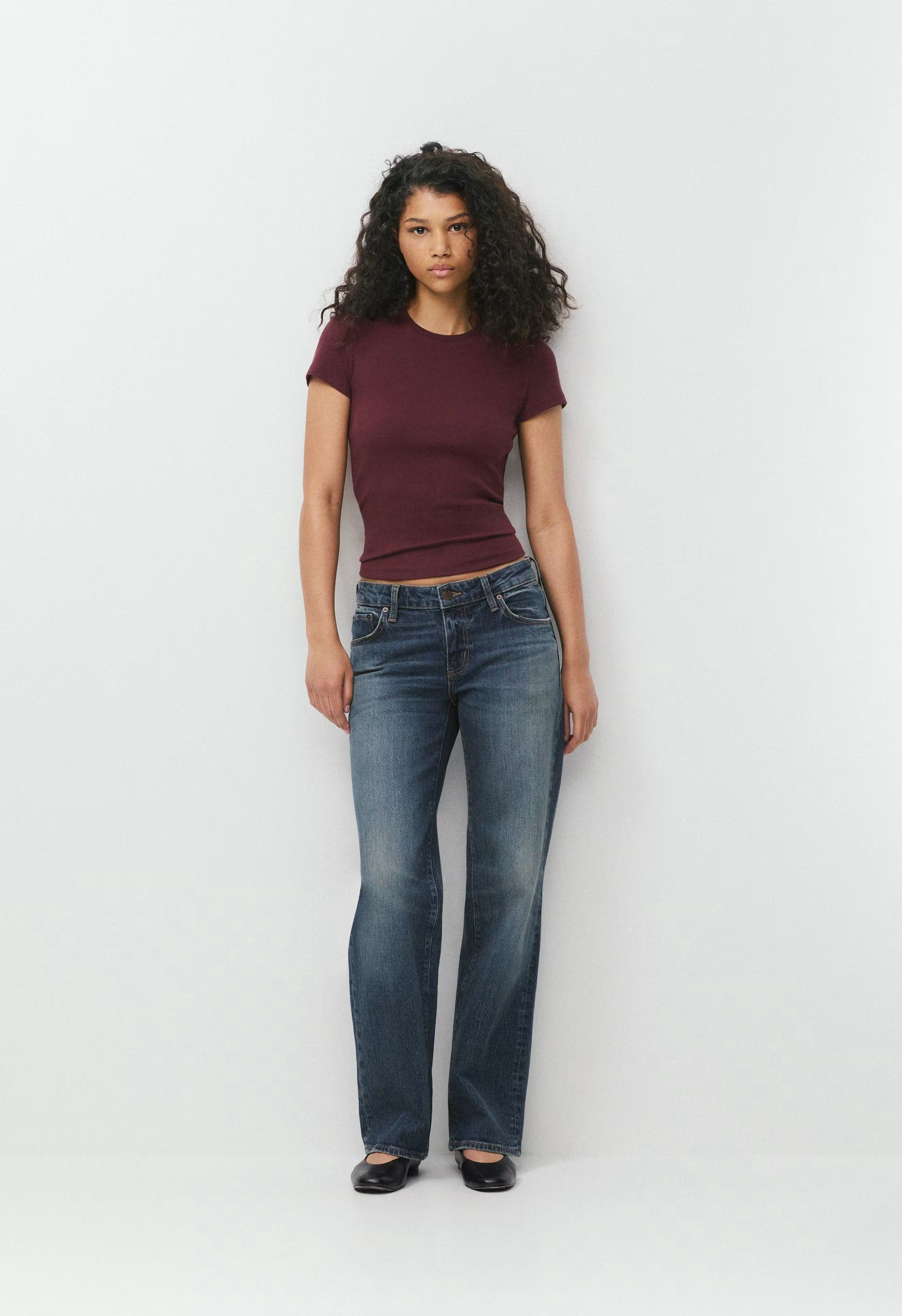 HomeStretch™ Rib Tune T-Shirt - GALA PLUM