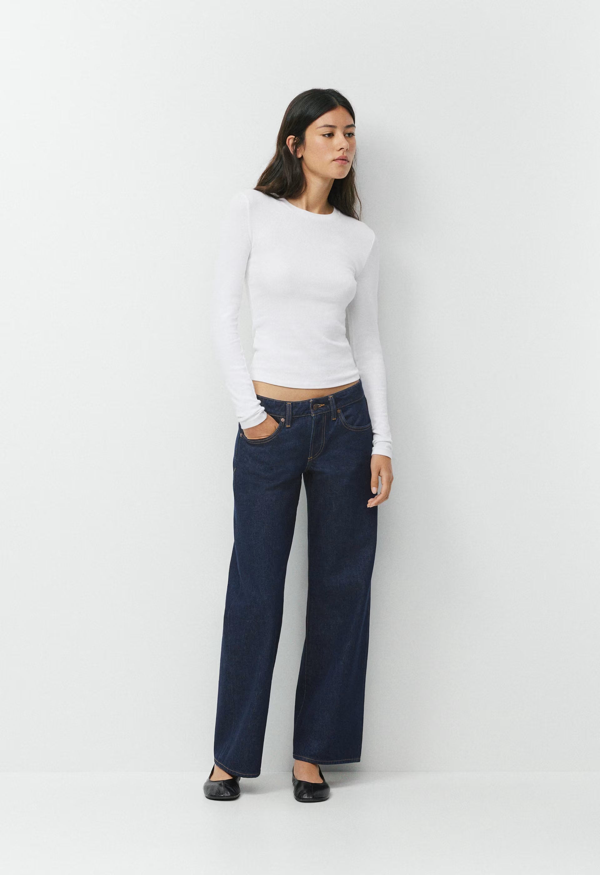 HomeStretch™ Rib Solo Longsleeve - WHITE