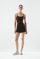 BUTTER Essential Cami Tank - CACAO NIB BROWN
