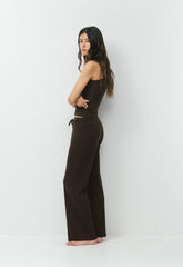 HomeStretch™ Rib Spectrum Cami Tank - CACAO NIB BROWN