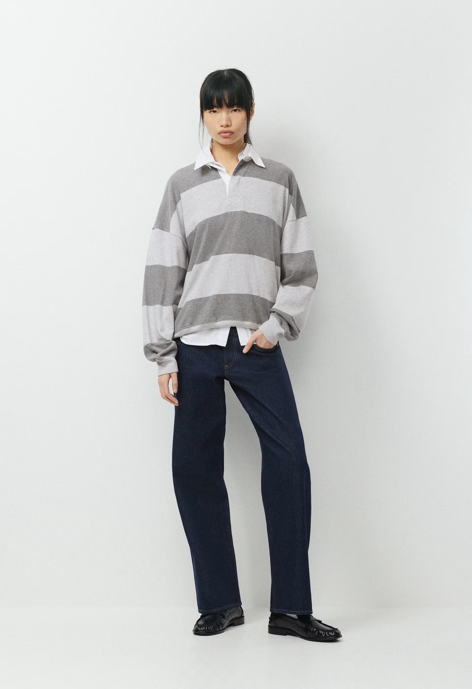 Mighty Cotton™ Lomu Polo - HTHR CHRM/ HTHR DK GRY
